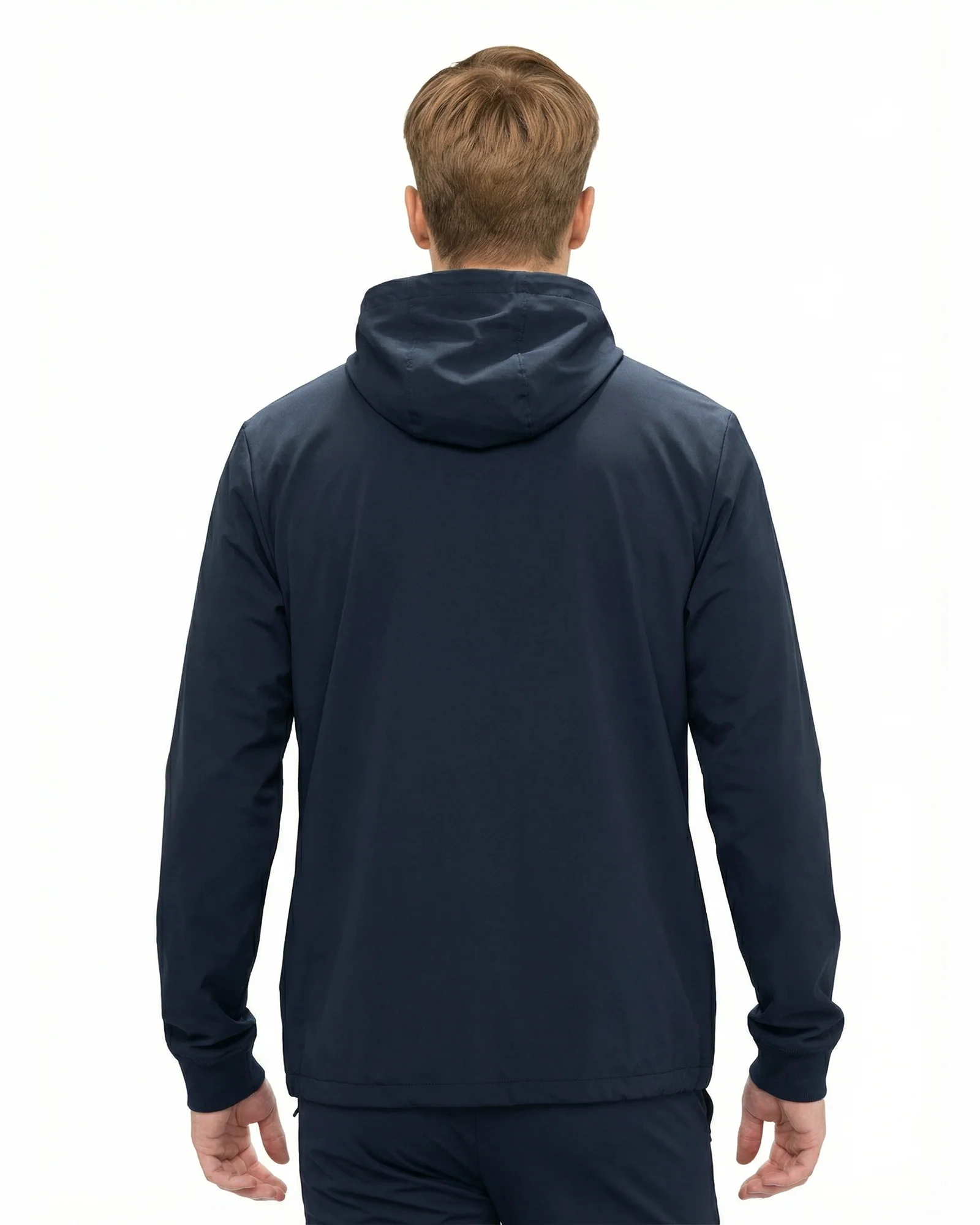 Luxe Hidden Zip Jacket - Navy - Image 3