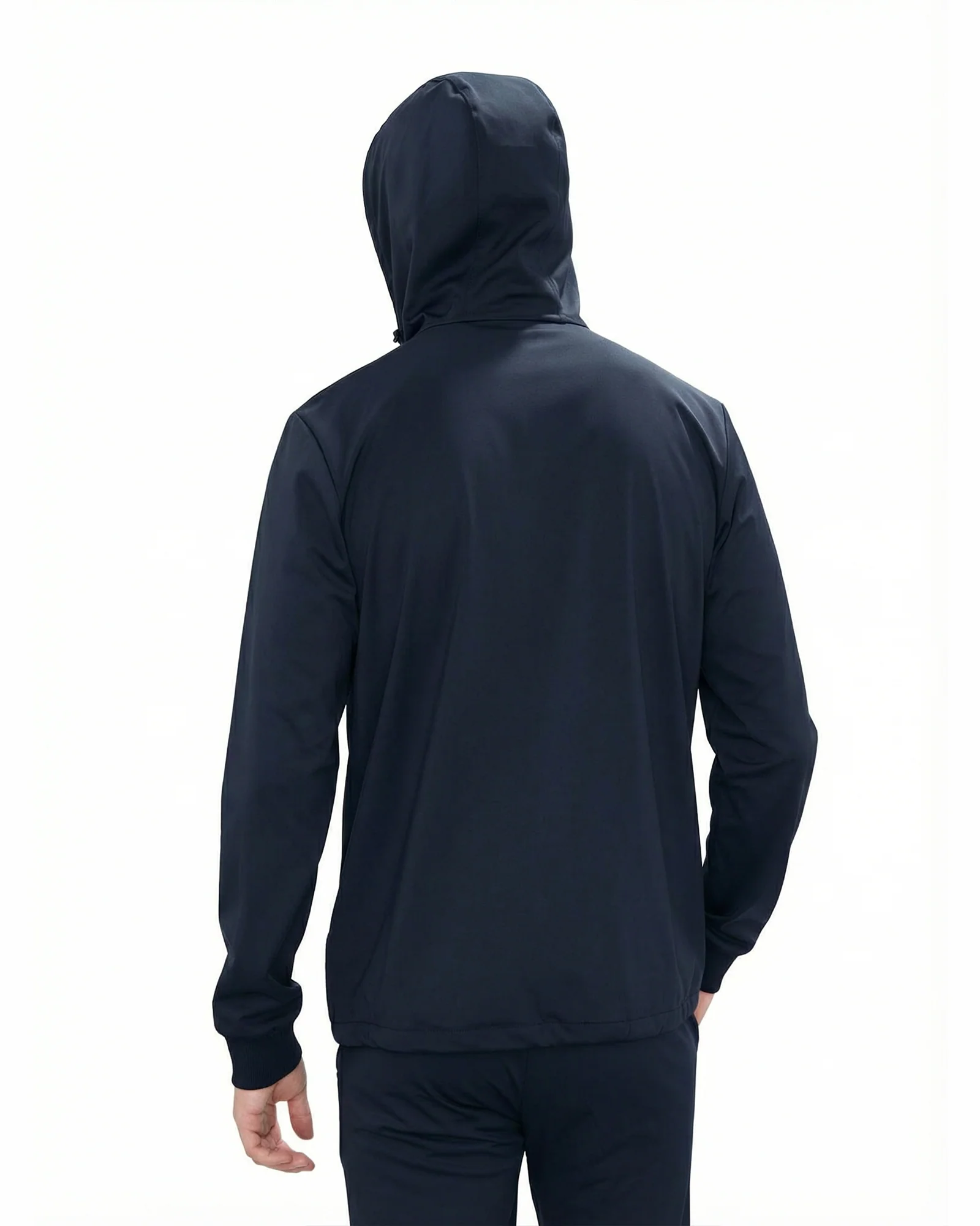 Luxe Hidden Zip Jacket - Navy - Image 5
