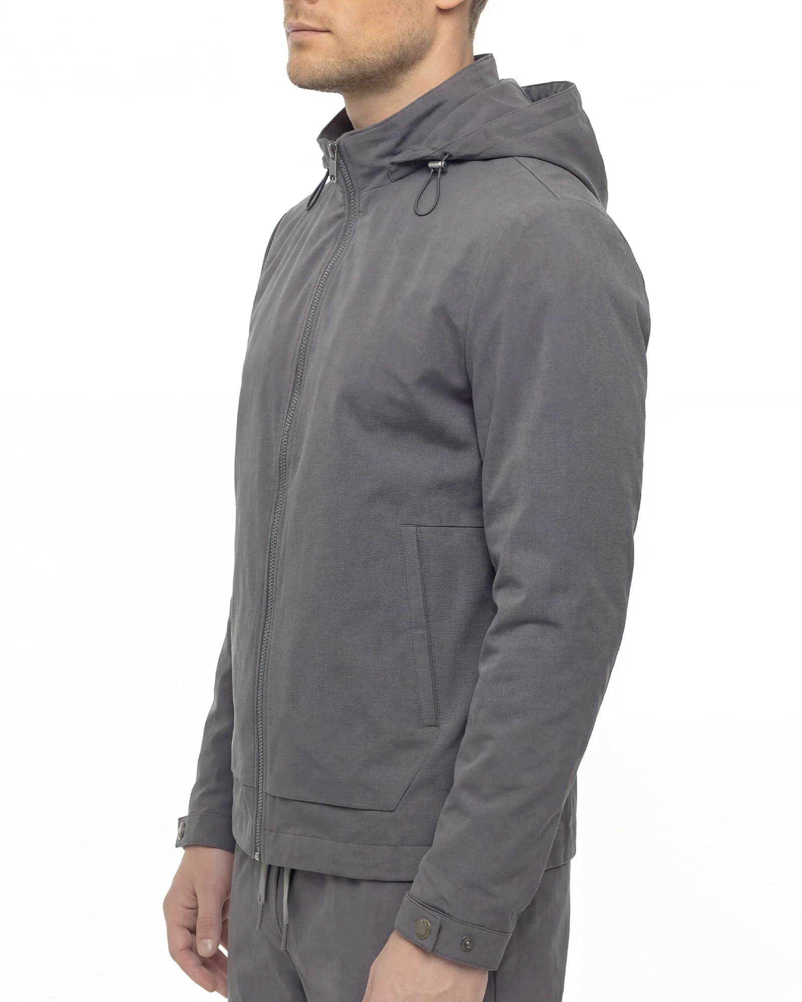 Luxe Panel Jacket - Dark Grey - Image 3