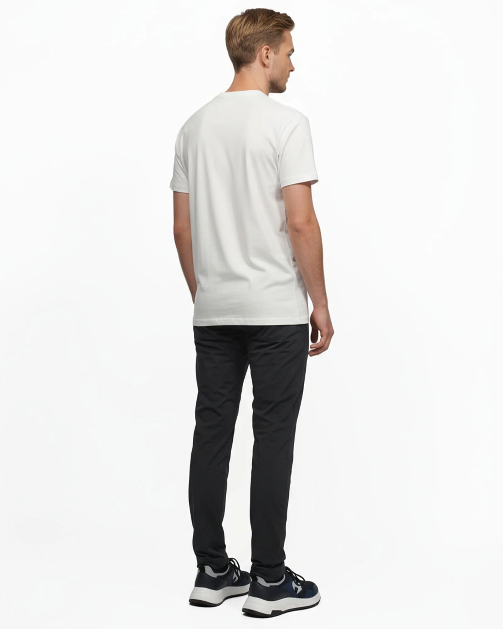 LCTB: Luxury Cotton Logo T Shirt - White - Image 3