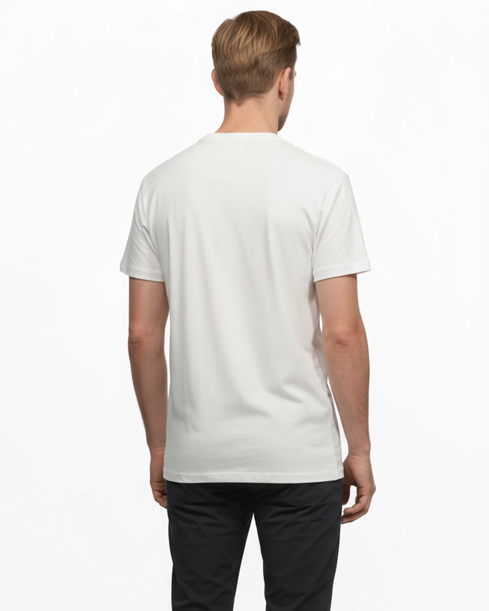 LCTB: Luxury Cotton Logo T Shirt - White - Image 4