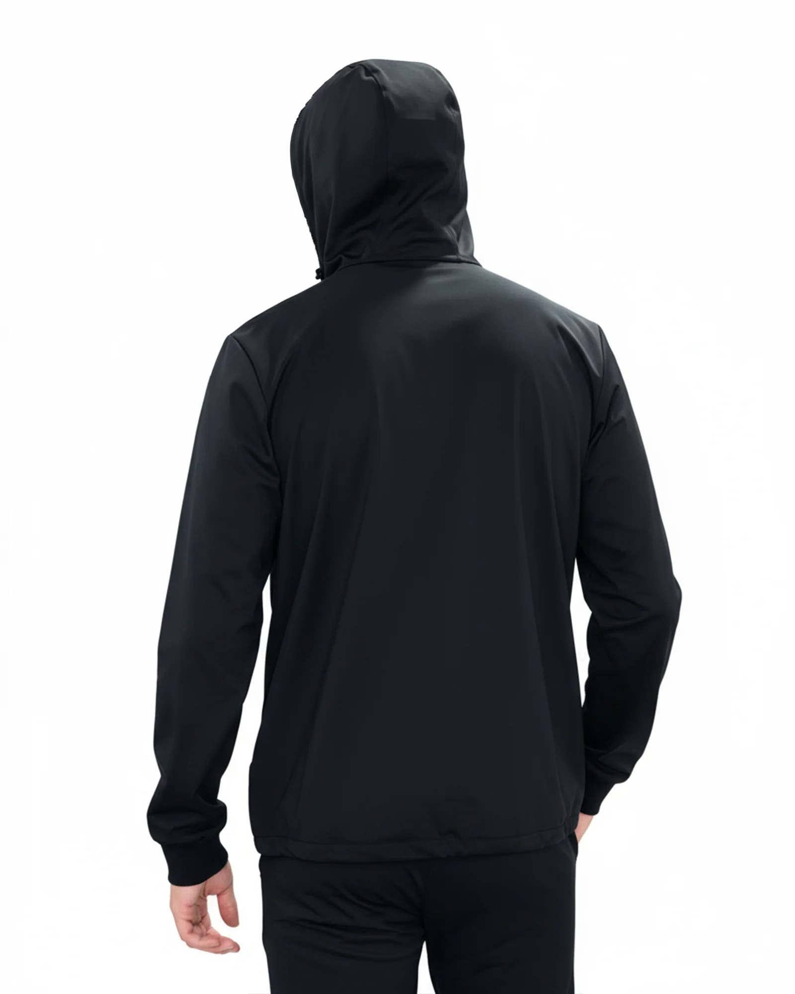 Luxe Hidden Zip Jacket - Black - Image 5